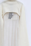 Un Morceau Wool Lace Panel Swing Dress AW22 UM222LS16 White